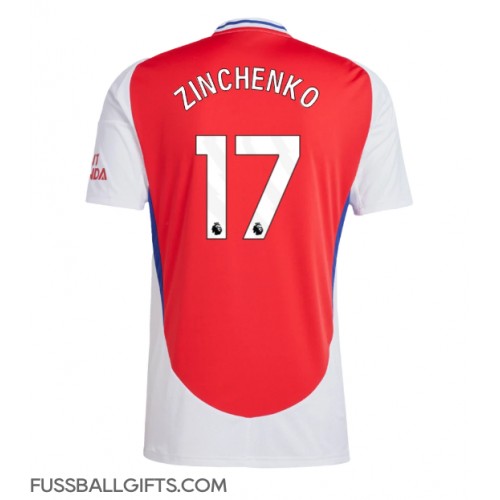 Arsenal Oleksandr Zinchenko #17 Fußballbekleidung Heimtrikot 2024-25 Kurzarm